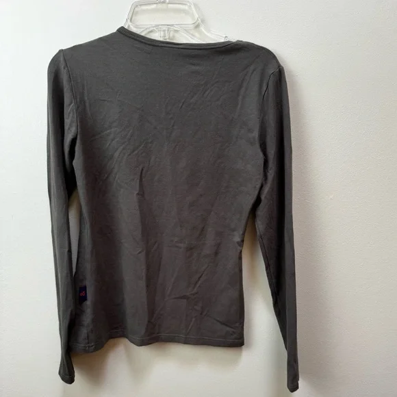 Dolce & Gabbana D&G Vintage Logo Crystals Top Long Sleeve T Stretch Crew 90s Y2K - Picture 4 of 16